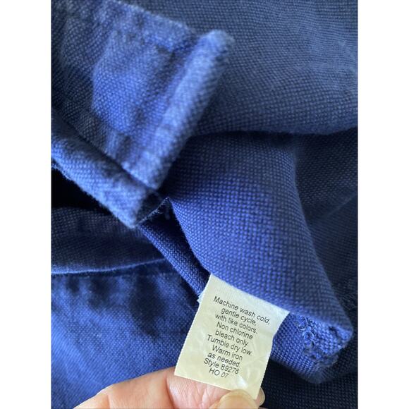 J Crew Womens 6 Navy Laura Femme Fit Button Down Collared Long Sleeve Career - Picture 5 of 5